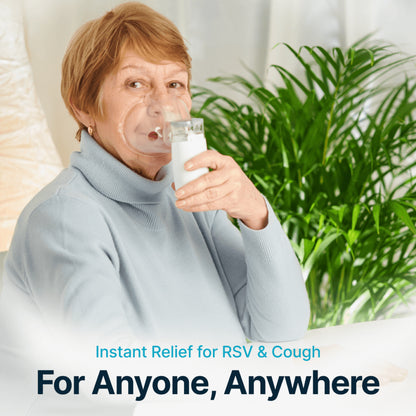 Portable Mesh Nebulizer – Respiratory RSV & Cough Relief (for Infants & Adults)